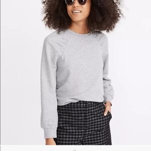 Madewell Gathered Puff-Sleeve Sweatshirt